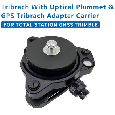 Zwarte Tribrach met optische Plummet vaste adapter met 5/8X11 draad voor totaalstation GNSS TRIMBLE Whole Set