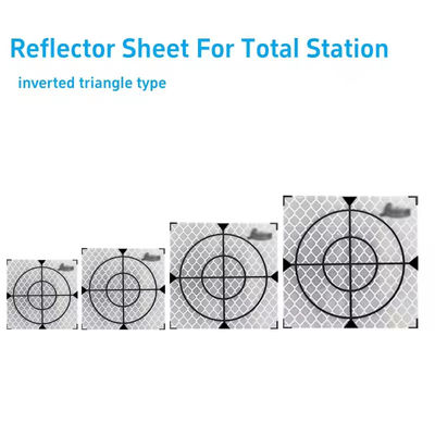 100 stuks Afmeting 20/30/40/50/60 mm Reflectorplaat Voor LeicCa Totaal Station Survey Geografie Witte Doelplaat Reflecterende Sticker