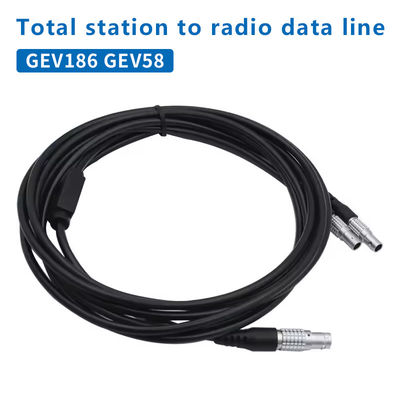 GEV186 GEV58 Draadloze radio verbindt het totale station en de externe batterij met een Y-vormige 5-PIN-gegevenskabel