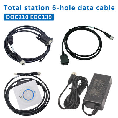 DOC210 EDC139 Gegevenskabel voor TOPCON SOKKIA Totaalstations ES/OS/PS naar PC (Win11) 6 Hole