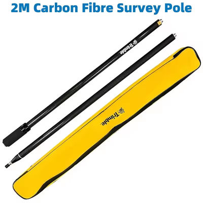 Nieuwe GPS RTK 2M Carbon Fiber Peilstokken voor Landmeten GPS met 2 Secties met Trimble Universele Prisma GPS Peilstok Centrerings Roc