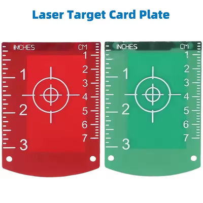 6 PCS Magnetische Inch-cm Nivelling Board Target Plate Card voor Laser Lines Horizontale & Verticale Afstandmeting Tools