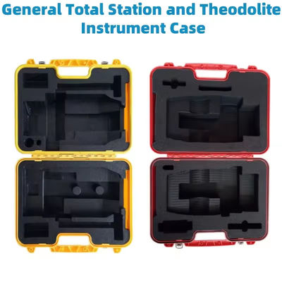 Hard RED en Yellow Total Station en Theodolite Plastic Cayyring Case Instrument Box Compatibel met de meeste merken