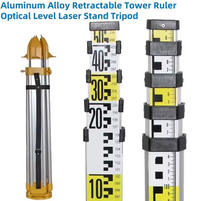 Aluminiumlegering uitschuifbare torenliniaal optisch niveau laserstatief statief voor automatische optische niveaumeter/360 niveaumetingstool