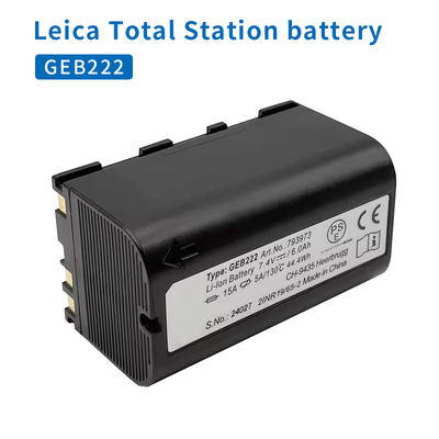 GEB222 Batterij voor Leica Total Station GPS-systeem ATX1200 1230 Piper 100 200 Lases Verkenningsinstrumenten Oplaadbare batterij